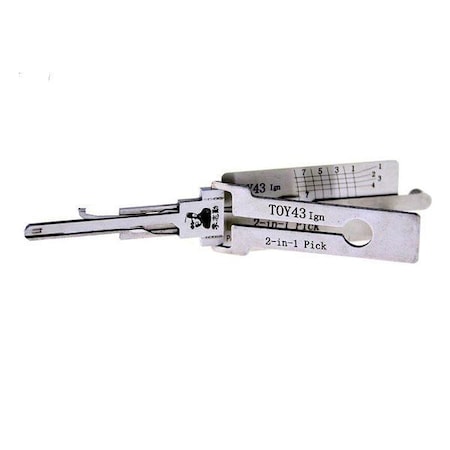Original Lishi ORIGINAL LISHI: Toyota 8-Cut TOY43 IGN 2-in-1 Pick/Decoder AG OLS-TOY43-IGN-AG